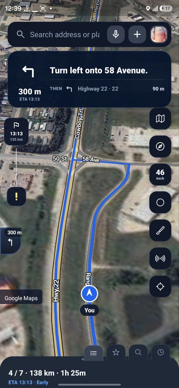 LogicMaps mobile navigation screen